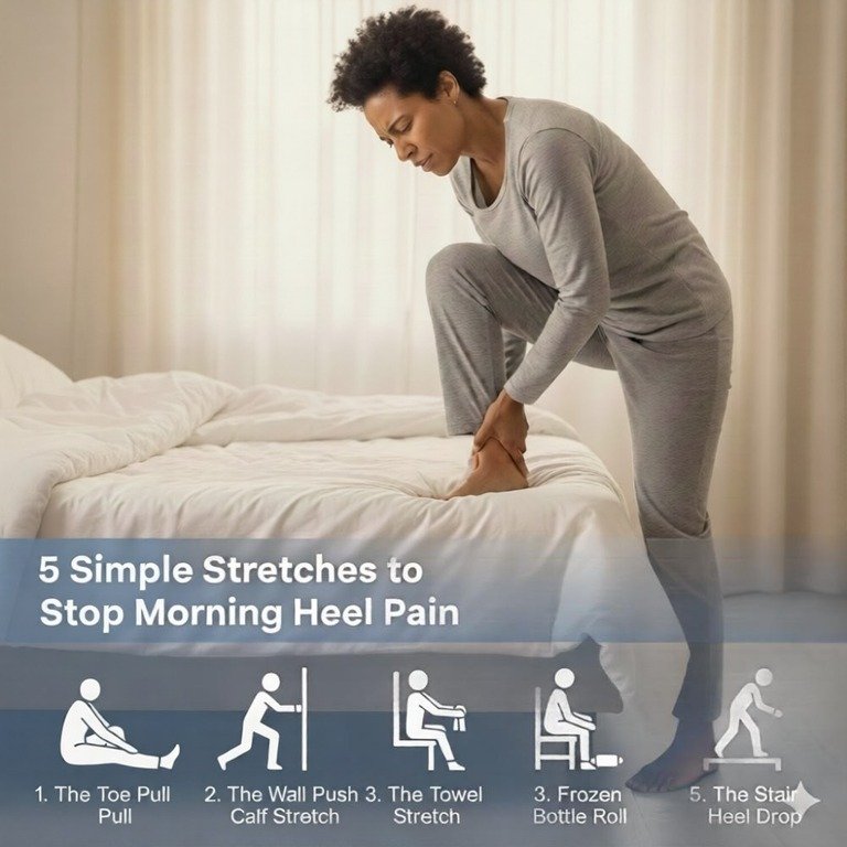 5 Simple Stretches to Stop Morning Heel Pain